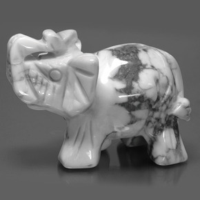 9,17 ctw natürlicher gräulich-weiß Howlith, Ausgefallene Form, Lichtundurchlässig