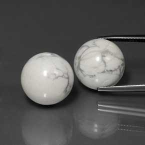 45,57 ct natürliche weißer Howlit-Edelsteine, Sphäre / Kugel, Lichtundurchlässig