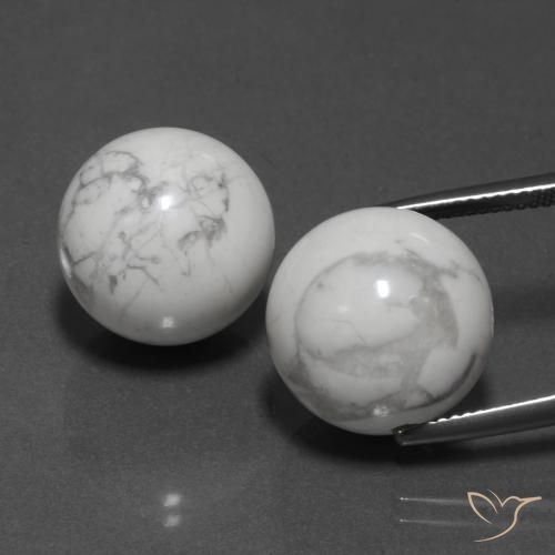 46.04ctw Natürlicher gräulich-weiß Howlith, Kugel / Ball, Lichtundurchlässig