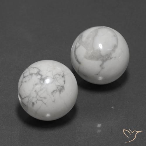 46.04 ct natürliche gräulich-weiß Howlith-Edelsteine, Kugel / Ball, Lichtundurchlässig
