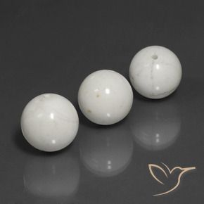 69.64 ct natürliche Hellgraues Weiß Howlith-Edelsteine, Kugel / Ball, Lichtundurchlässig