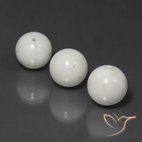 69.64 ct natürliche Hellgraues Weiß Howlith-Edelsteine, Kugel / Ball, Lichtundurchlässig