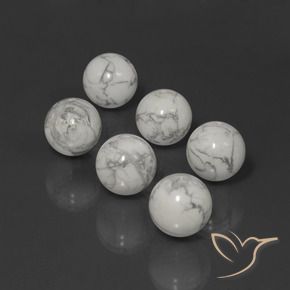 91.64 ct natürliche gräulich-weiß Howlith-Edelsteine, Kugel / Ball, Lichtundurchlässig