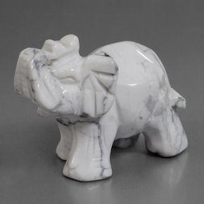 9,17 ctw natürlicher gräulich-weiß Howlith, Ausgefallene Form, Lichtundurchlässig