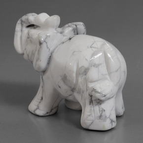 9,17 ctw natürlicher gräulich-weiß Howlith, Ausgefallene Form, Lichtundurchlässig