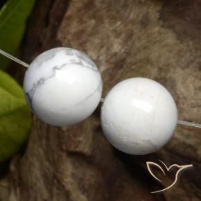 30.18 ct natürliche gräulich-weiß Howlith-Edelsteine, Kugel / Ball, Lichtundurchlässig