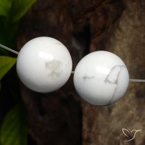 46.44 ct natürliche gräulich-weiß Howlith-Edelsteine, Kugel / Ball, Lichtundurchlässig