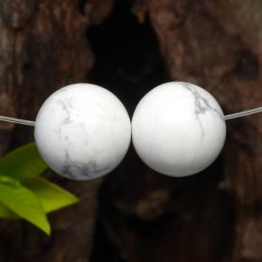 29,43 ct natürliche weißer Howlit-Edelsteine, Sphäre / Kugel, Lichtundurchlässig