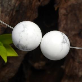 29,43 ct natürliche weißer Howlit-Edelsteine, Sphäre / Kugel, Lichtundurchlässig