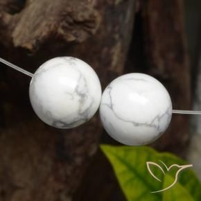 30.39 ct natürliche gräulich-weiß Howlith-Edelsteine, Kugel / Ball, Lichtundurchlässig