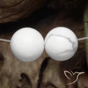 30.36 ct natürliche gräulich-weiß Howlith-Edelsteine, Kugel / Ball, Lichtundurchlässig