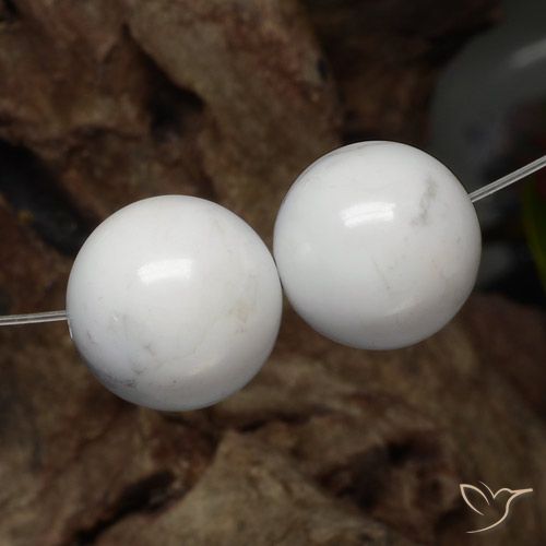 29.40ctw Natürlicher gräulich-weiß Howlith, Kugel / Ball, Lichtundurchlässig