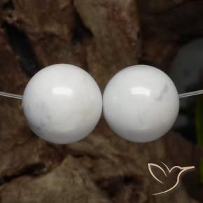 29.40 ct natürliche gräulich-weiß Howlith-Edelsteine, Kugel / Ball, Lichtundurchlässig