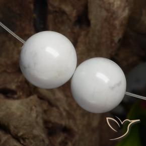 29.40 ct natürliche gräulich-weiß Howlith-Edelsteine, Kugel / Ball, Lichtundurchlässig