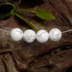 14,22 ct natürliche weißer Howlit-Edelsteine, Sphäre / Kugel, Lichtundurchlässig