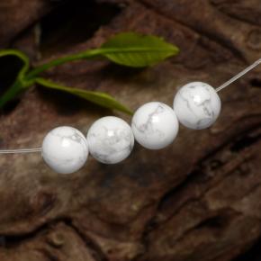 14,22 ct natürliche weißer Howlit-Edelsteine, Sphäre / Kugel, Lichtundurchlässig