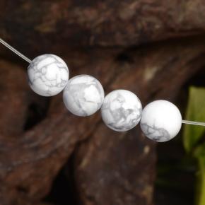 14,30 ct natürliche weißer Howlit-Edelsteine, Sphäre / Kugel, Lichtundurchlässig