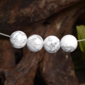 14,30 ct natürliche weißer Howlit-Edelsteine, Sphäre / Kugel, Lichtundurchlässig