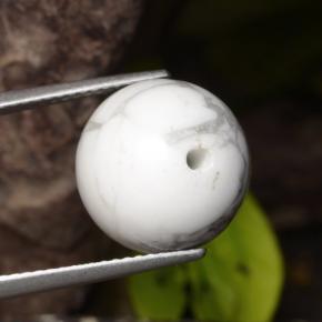 9,17 ctw natürlicher gräulich-weiß Howlith, Kugel / Ball, Lichtundurchlässig