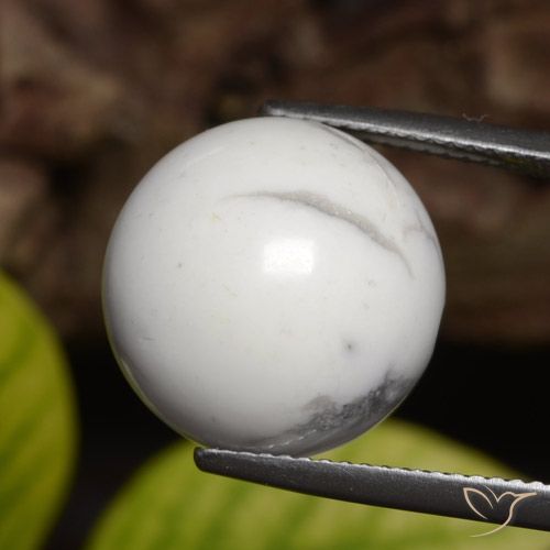 23.54ct Natürlicher gräulich-weiß Howlith, Kugel / Ball, Lichtundurchlässig