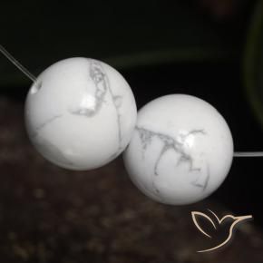 46.72 ct natürliche gräulich-weiß Howlith-Edelsteine, Kugel / Ball, Lichtundurchlässig