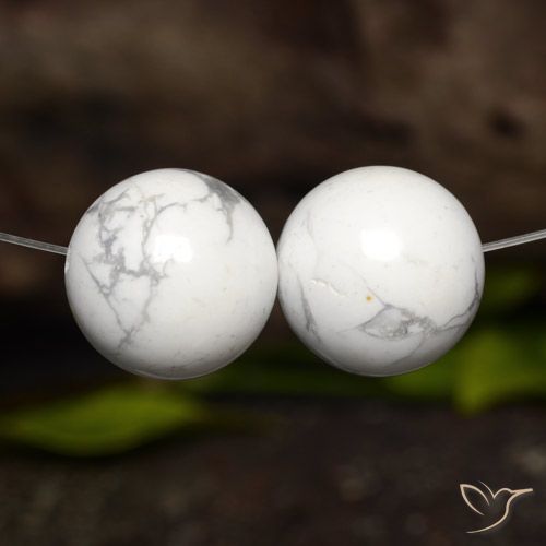 46.12ctw Natürlicher gräulich-weiß Howlith, Kugel / Ball, Lichtundurchlässig