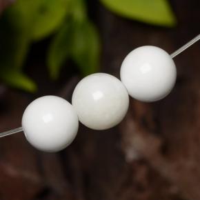 10,77 ct natürliche weißer Howlit-Edelsteine, Sphäre / Kugel, Lichtundurchlässig