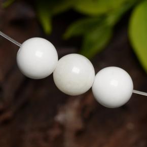 10,77 ct natürliche weißer Howlit-Edelsteine, Sphäre / Kugel, Lichtundurchlässig