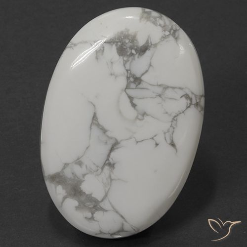 62.07ct Natürlicher gräulich-weiß Howlith, Oval, Lichtundurchlässig