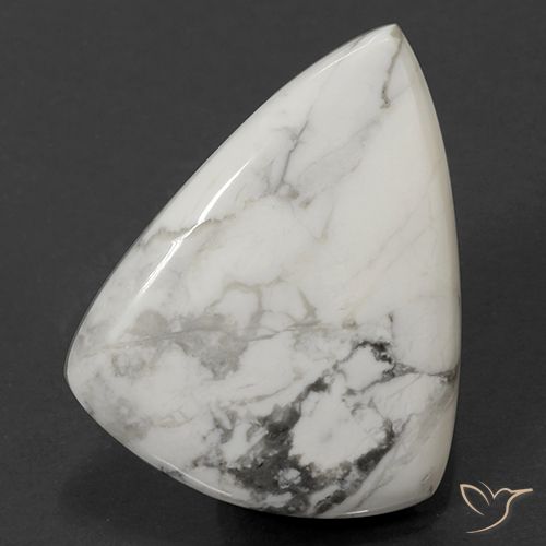 71.74ct Natürlicher gräulich-weiß Howlith, Birnenform, Lichtundurchlässig