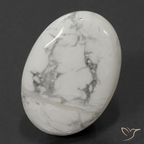 71.05ct Natürlicher gräulich-weiß Howlith, Oval, Lichtundurchlässig