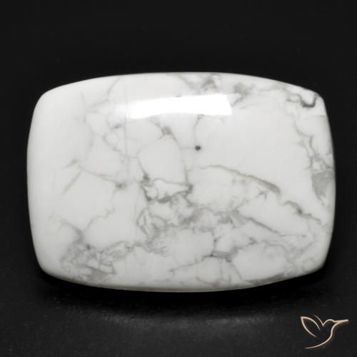15.83ct Natürlicher gräulich-weiß Howlith, Kissen, Lichtundurchlässig