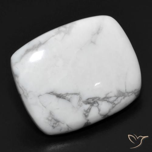 15.56ct Natürlicher gräulich-weiß Howlith, Kissen, Lichtundurchlässig