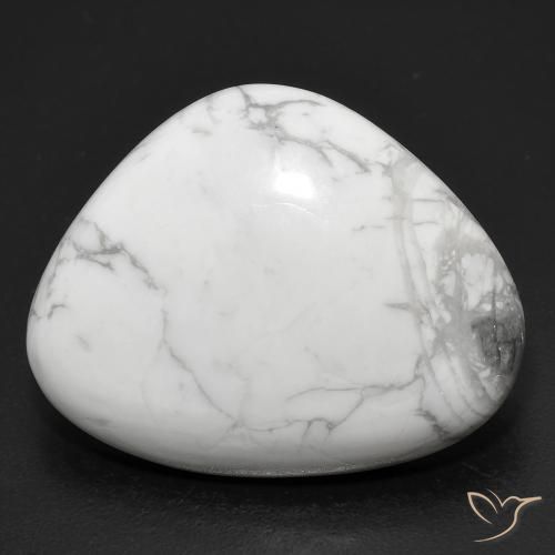 20.54ct Natürlicher gräulich-weiß Howlith, Fantasie, Lichtundurchlässig