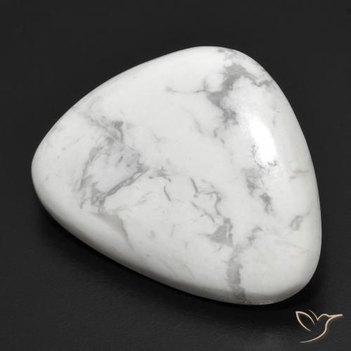 21.52ct Natürlicher gräulich-weiß Howlith, Fantasie, Lichtundurchlässig