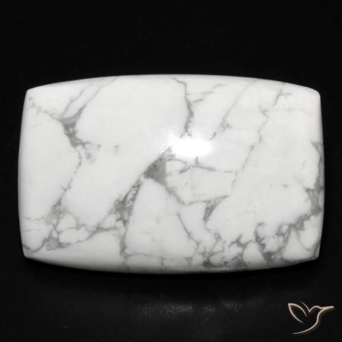 26.78ct Natürlicher gräulich-weiß Howlith, Kissen, Lichtundurchlässig