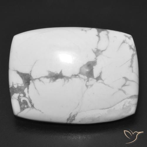 24.74ct Natürlicher gräulich-weiß Howlith, Kissen, Lichtundurchlässig