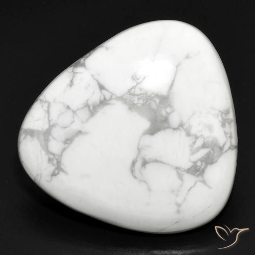 27.72ct Natürlicher gräulich-weiß Howlith, Trillion, Lichtundurchlässig