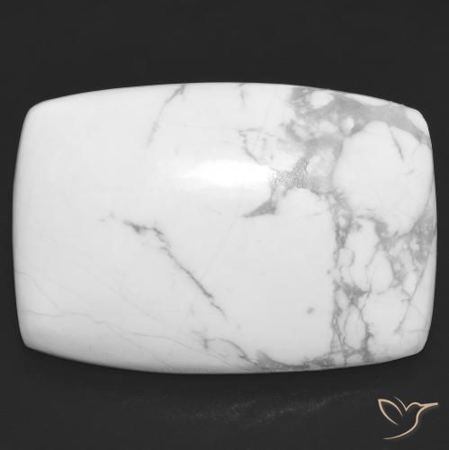 23.16ct Natürlicher gräulich-weiß Howlith, Kissen, Lichtundurchlässig