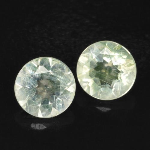0.24 ct natürliche hellgrün Hyalit-Opal-Edelsteine, Rund Schliff, Transparent