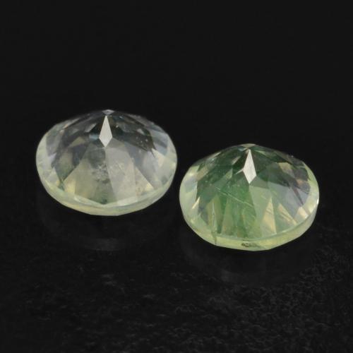 0.24 ct natürliche hellgrün Hyalit-Opal-Edelsteine, Rund Schliff, Transparent