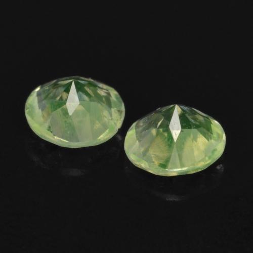 0,22 ct natürliche grüner Hyalitopal-Edelsteine, Rundschliff, Transparent