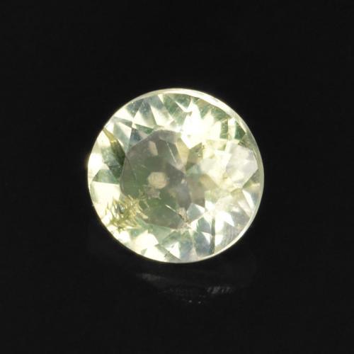 0,10 ctw natürlicher grüner Hyalitopal, Rundschliff, Transparent