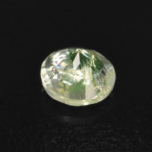 0,10 ctw natürlicher grüner Hyalitopal, Rundschliff, Transparent