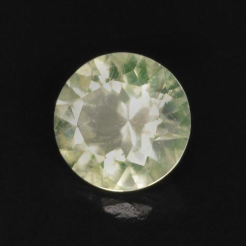 0,15 ctw natürlicher grüner Hyalitopal, Rundschliff, Transparent