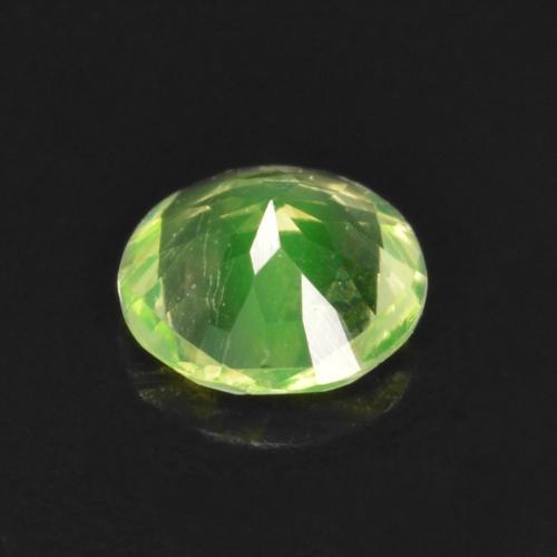 0,12 ctw natürlicher grüner Hyalitopal, Rundschliff, Transparent