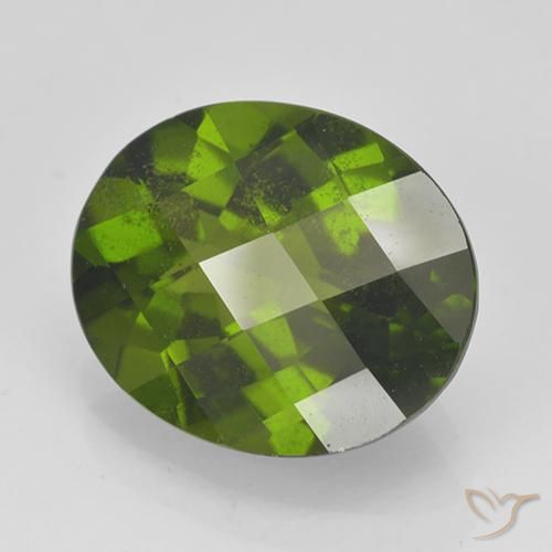 4,00 ctw natürlicher grüner Idokras, Oval Schliff, VS