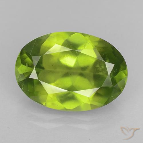 6.08ct Natürlicher Lebendiges grün Idokras, Oval, VS