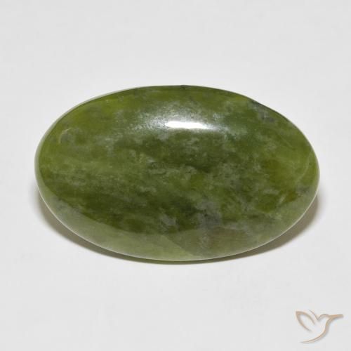 37.66ct Natürlicher Erde Grün Idokras, Oval, Lichtundurchlässig