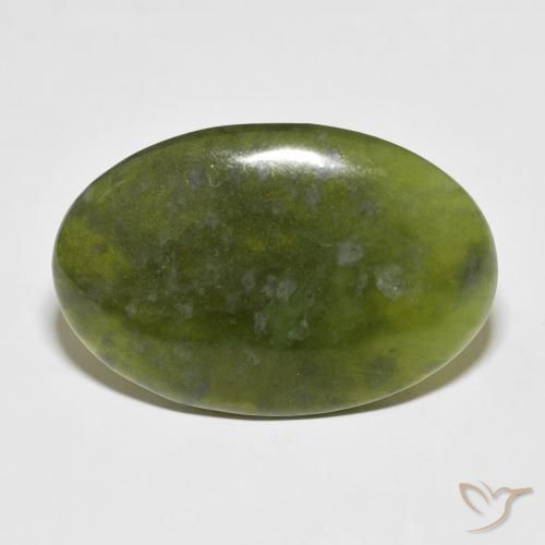 35.26ct Natürlicher Erde Grün Idokras, Oval, Lichtundurchlässig